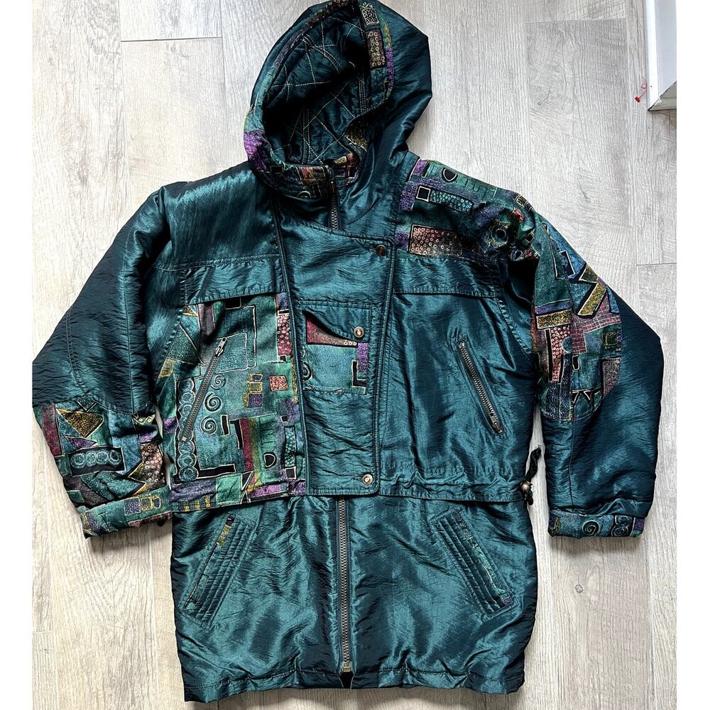 Vintage Patterned Fall/Winter Coat - image 5